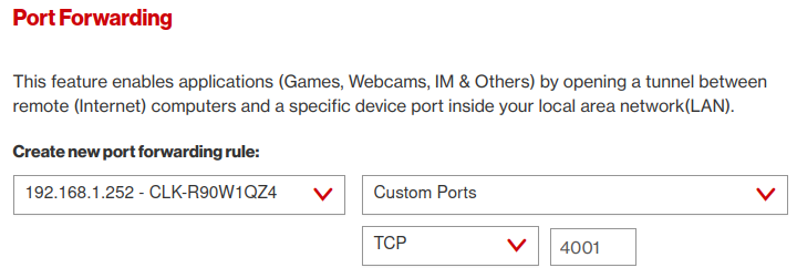 Setting the dropdowns
